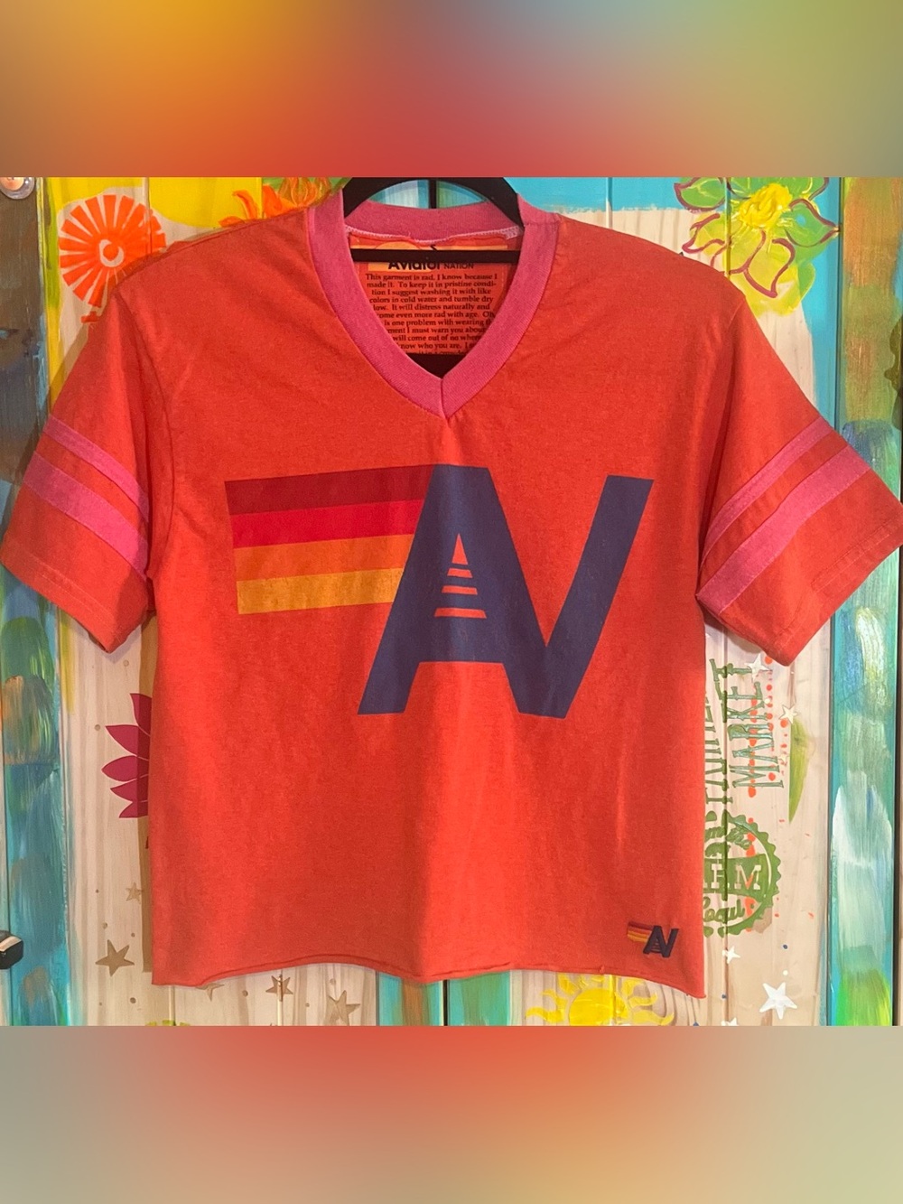 ✨ Aviator Nation Vintage Stripe Jersey T-Shirt — Women’s